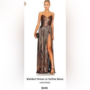 Retrofete WALDORF DRESS IN COFFEE BEAN